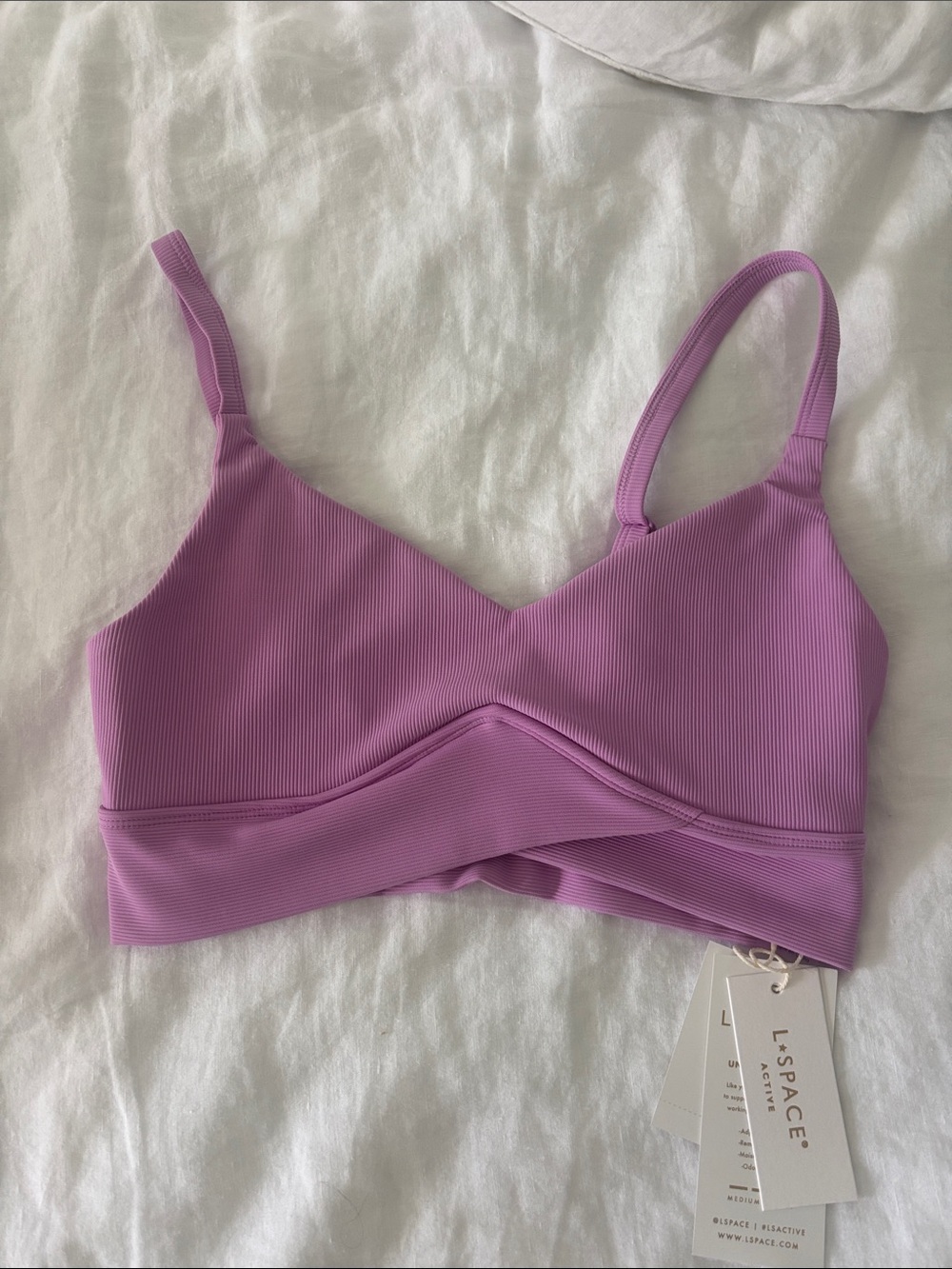 l*space sports bra in mauve